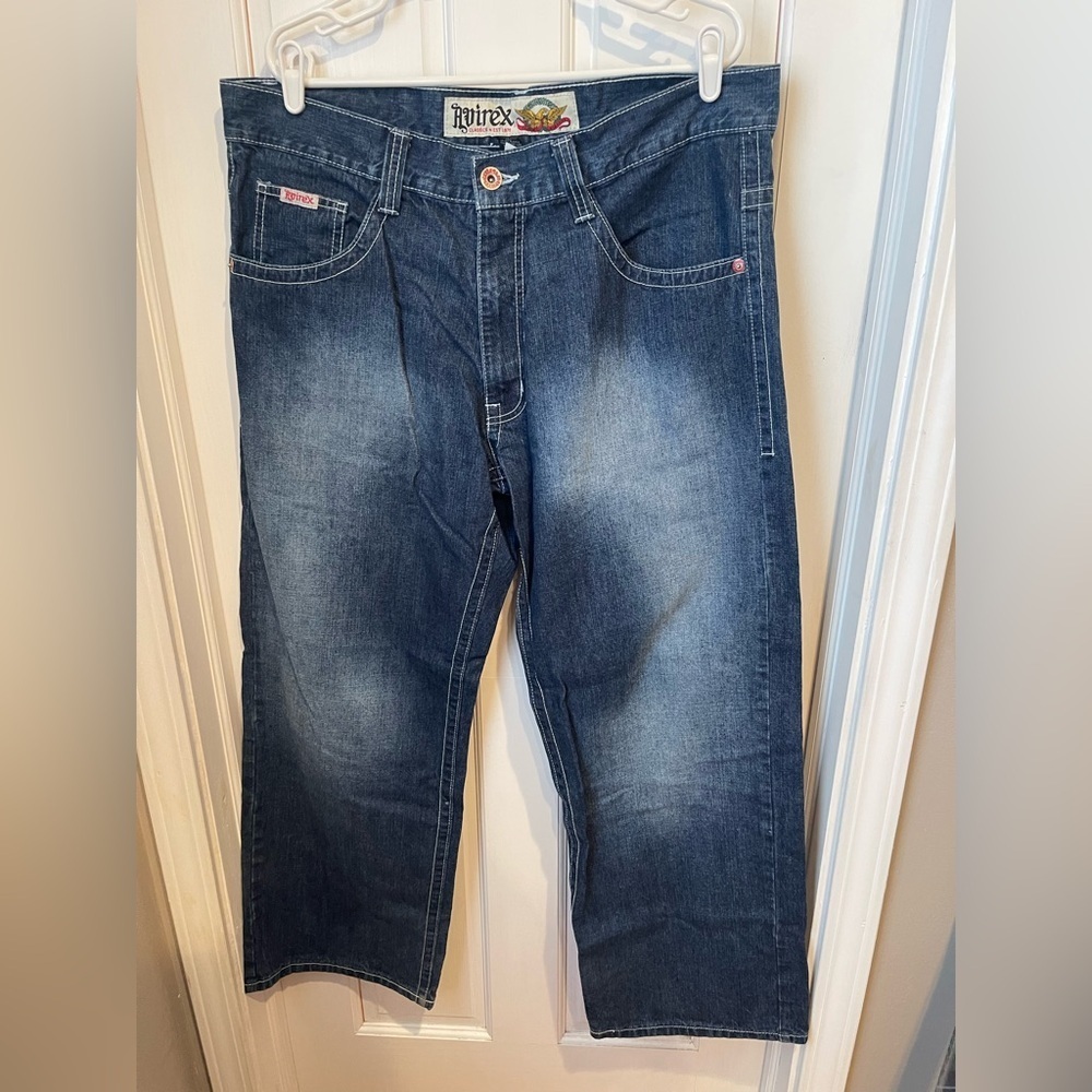 Avirex Dark Blue Relaxed Vintage Y2K Men's Jeans